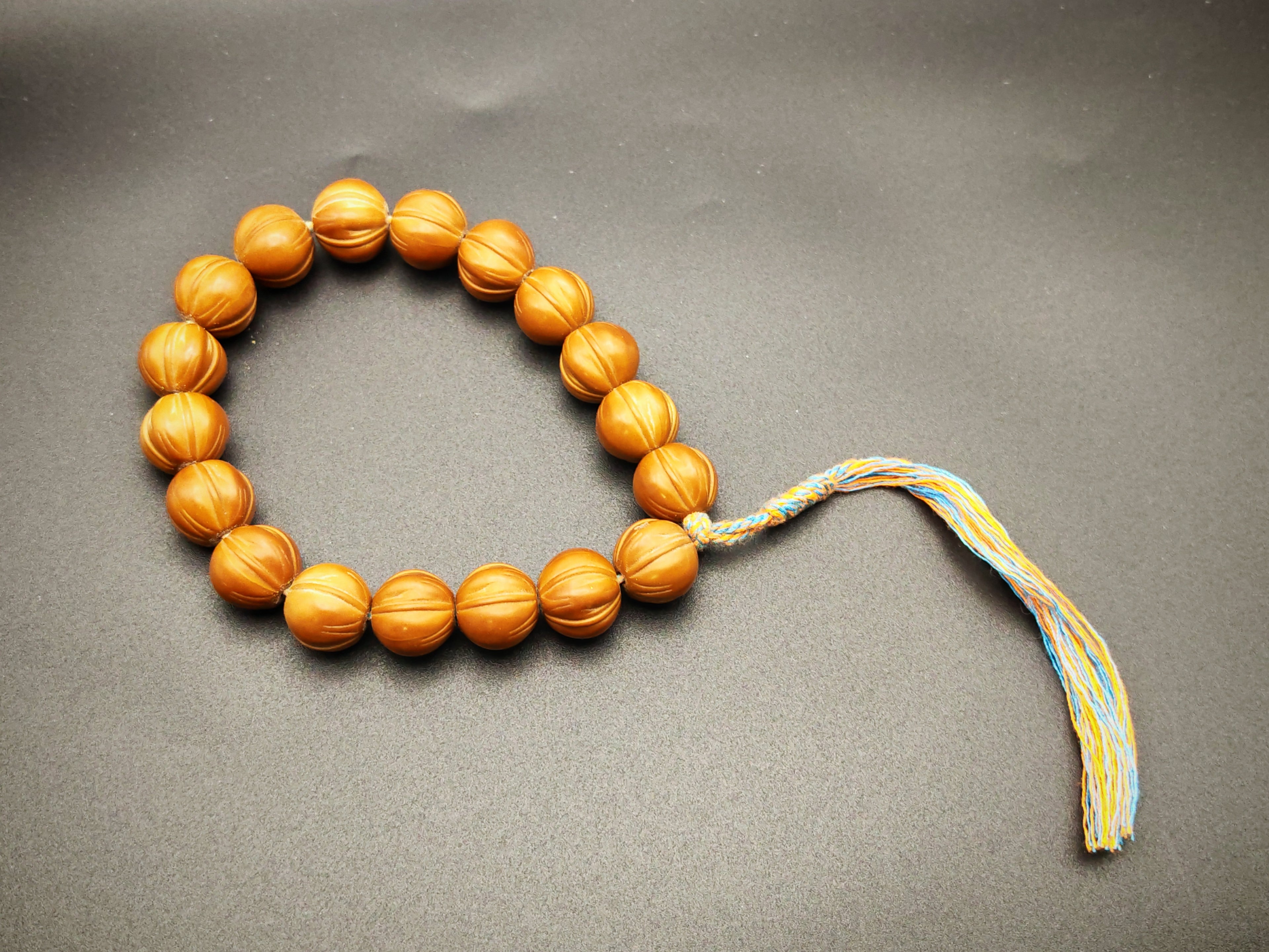 Tibet — Monkey Head Walnut Bracelet, Matched Pair