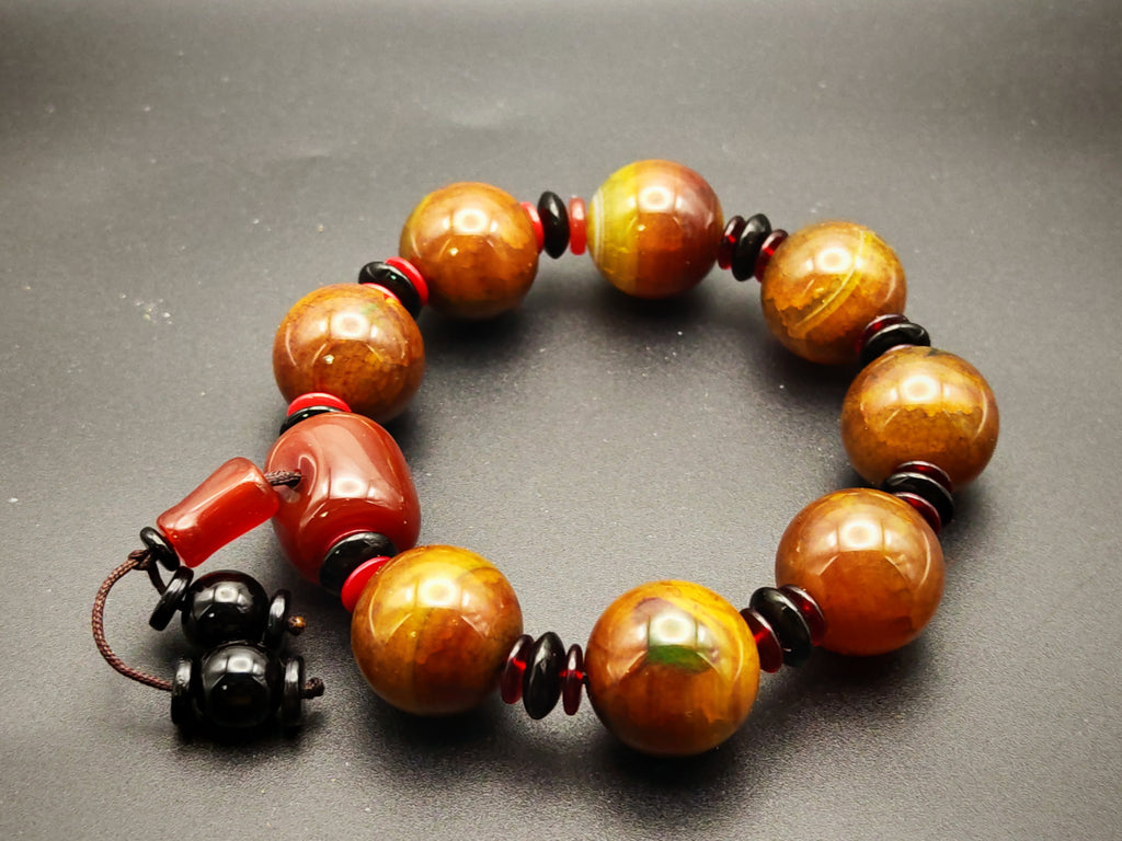 Samarkand — Warring States Red Agate Bracelet