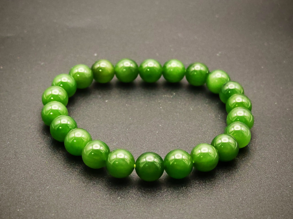Siberia — Russian Nephrite Bracelet, Baikal Dark Green