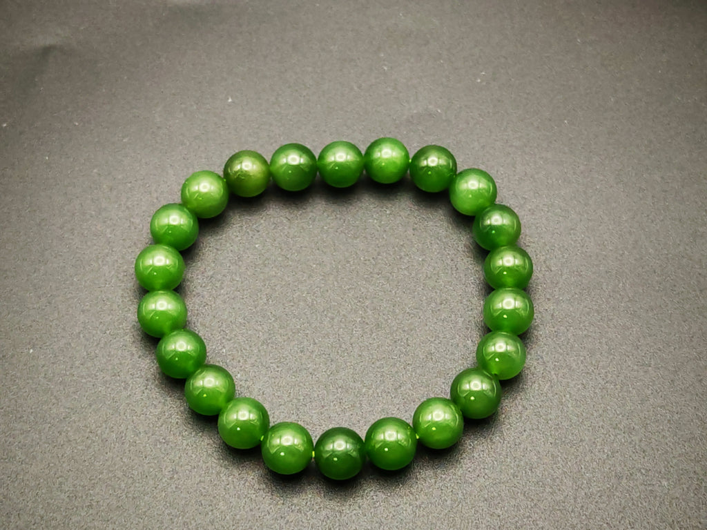 Siberia — Russian Nephrite Bracelet, Baikal Dark Green
