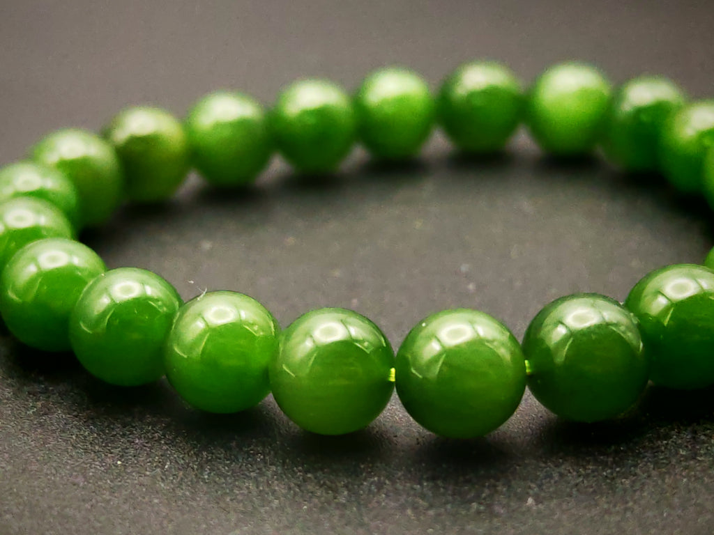 Siberia — Russian Nephrite Bracelet, Baikal Dark Green
