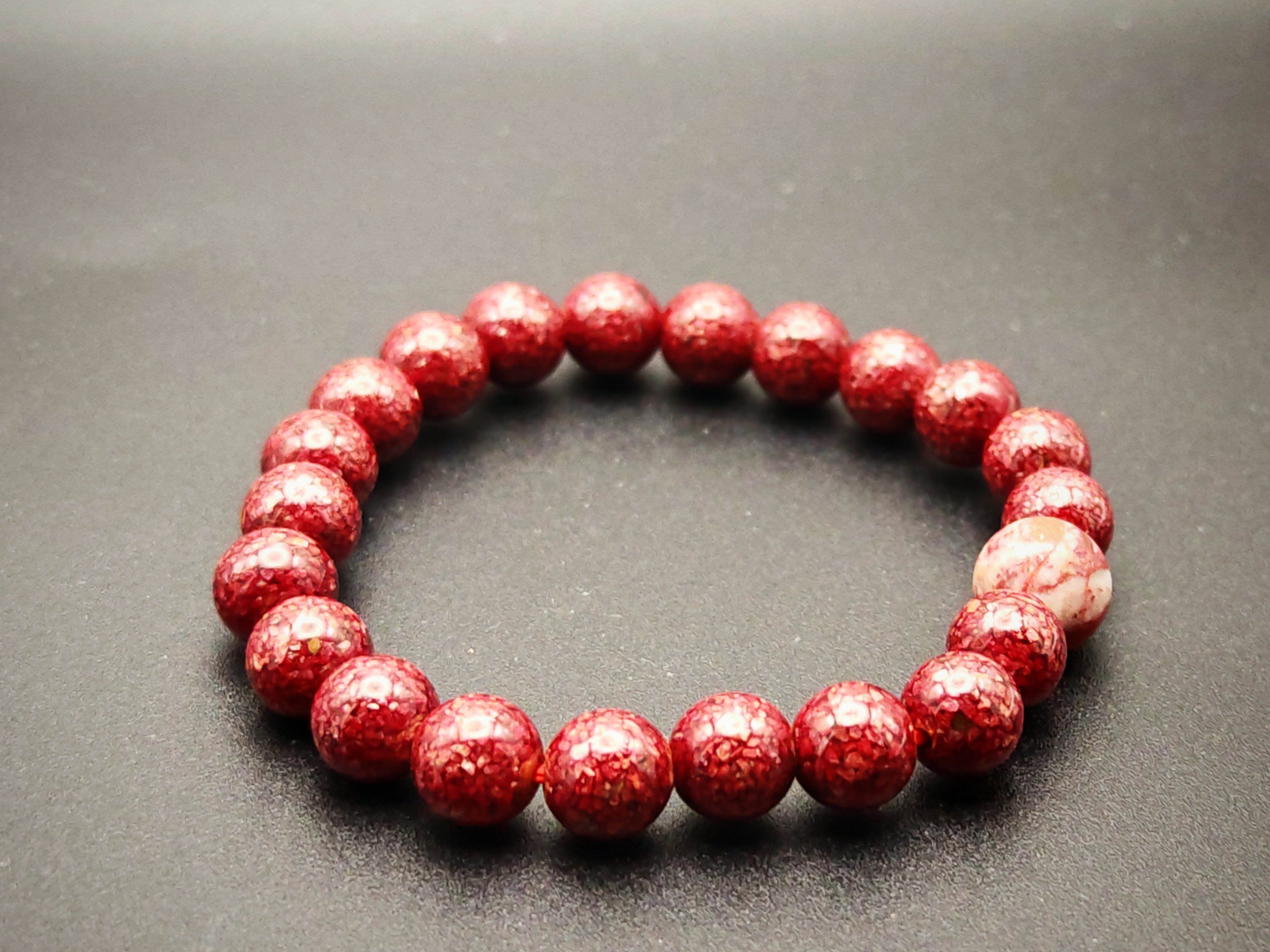 Xiangxi Cinnabar Bracelet — Raw