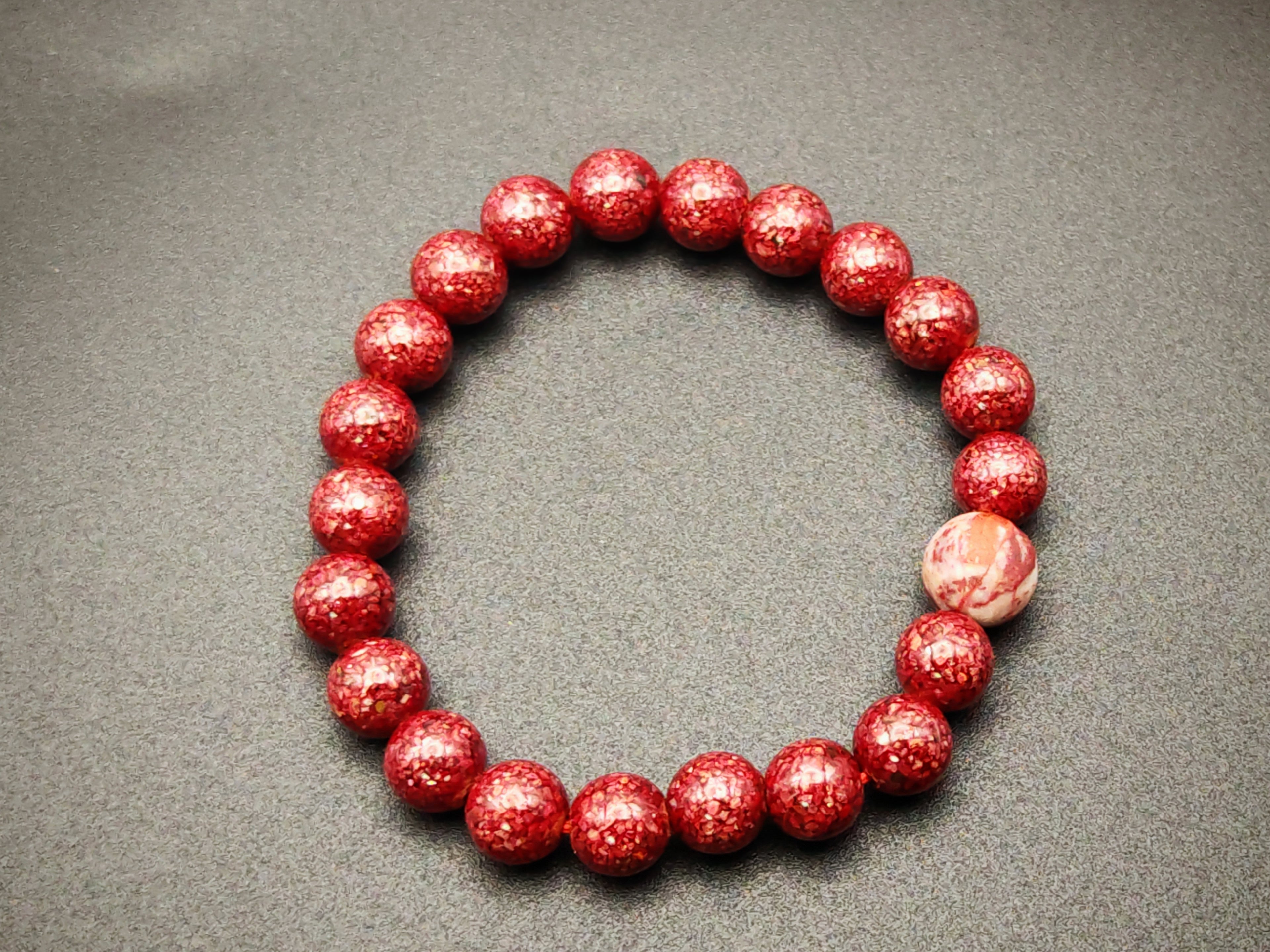 Xiangxi Cinnabar Bracelet — Raw