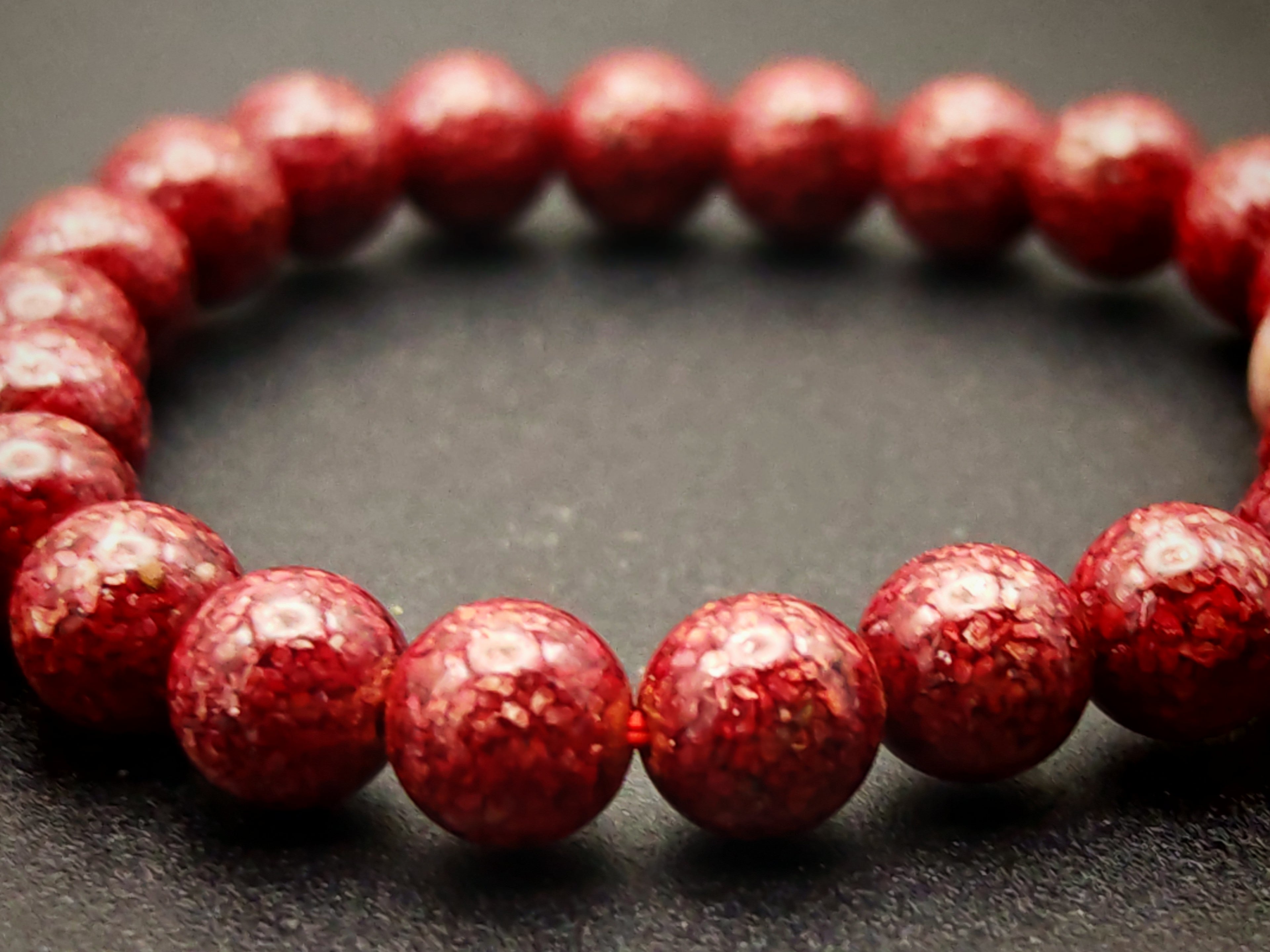 Xiangxi Cinnabar Bracelet — Raw