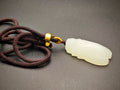 Xinjiang — Hetian White Jade Cicada Pendant, First Cry
