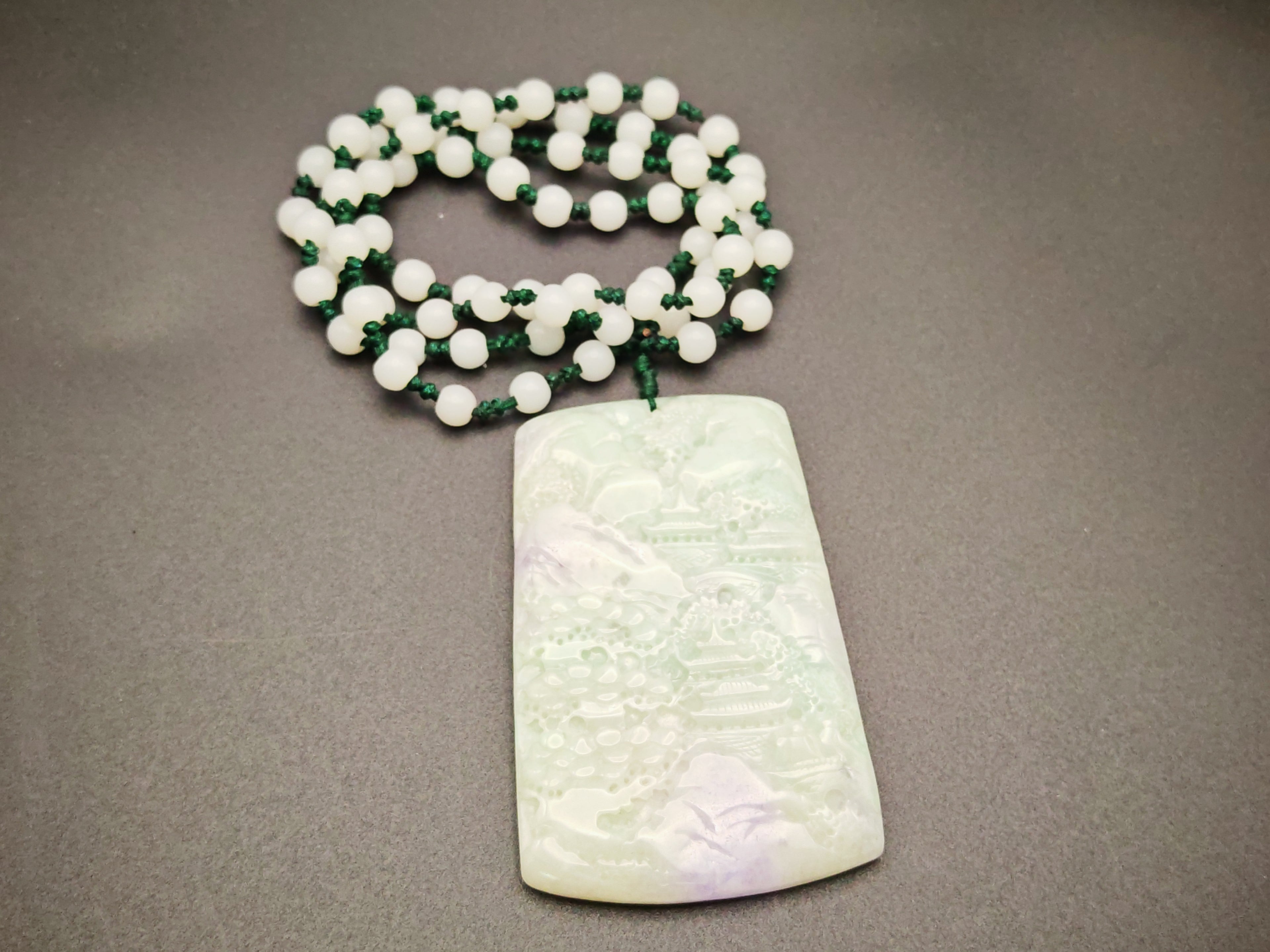 Myanmar — Jadeite Pendant, Ice Green