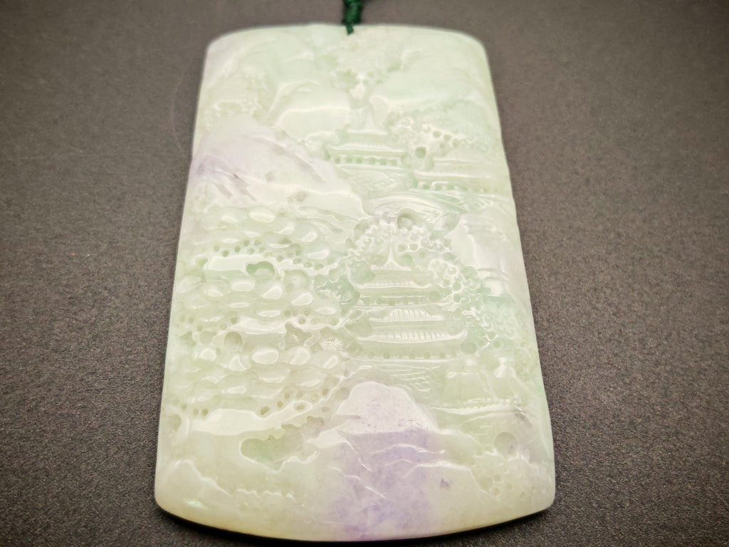 Myanmar — Jadeite Pendant, Ice Green