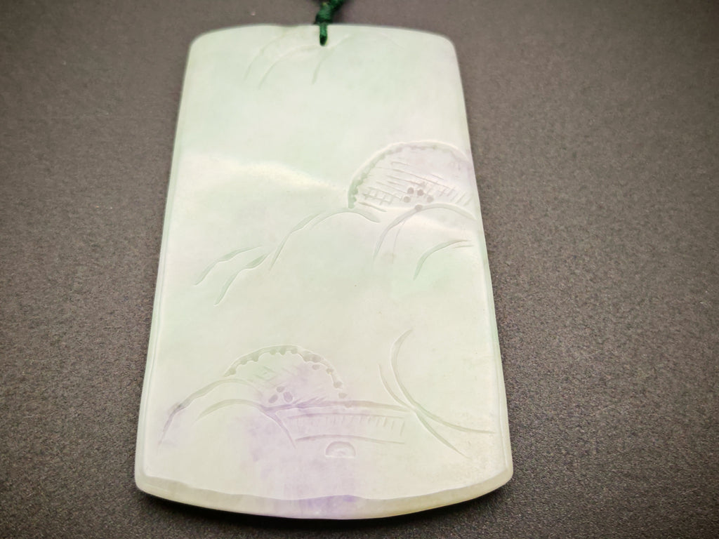 Myanmar — Jadeite Pendant, Ice Green