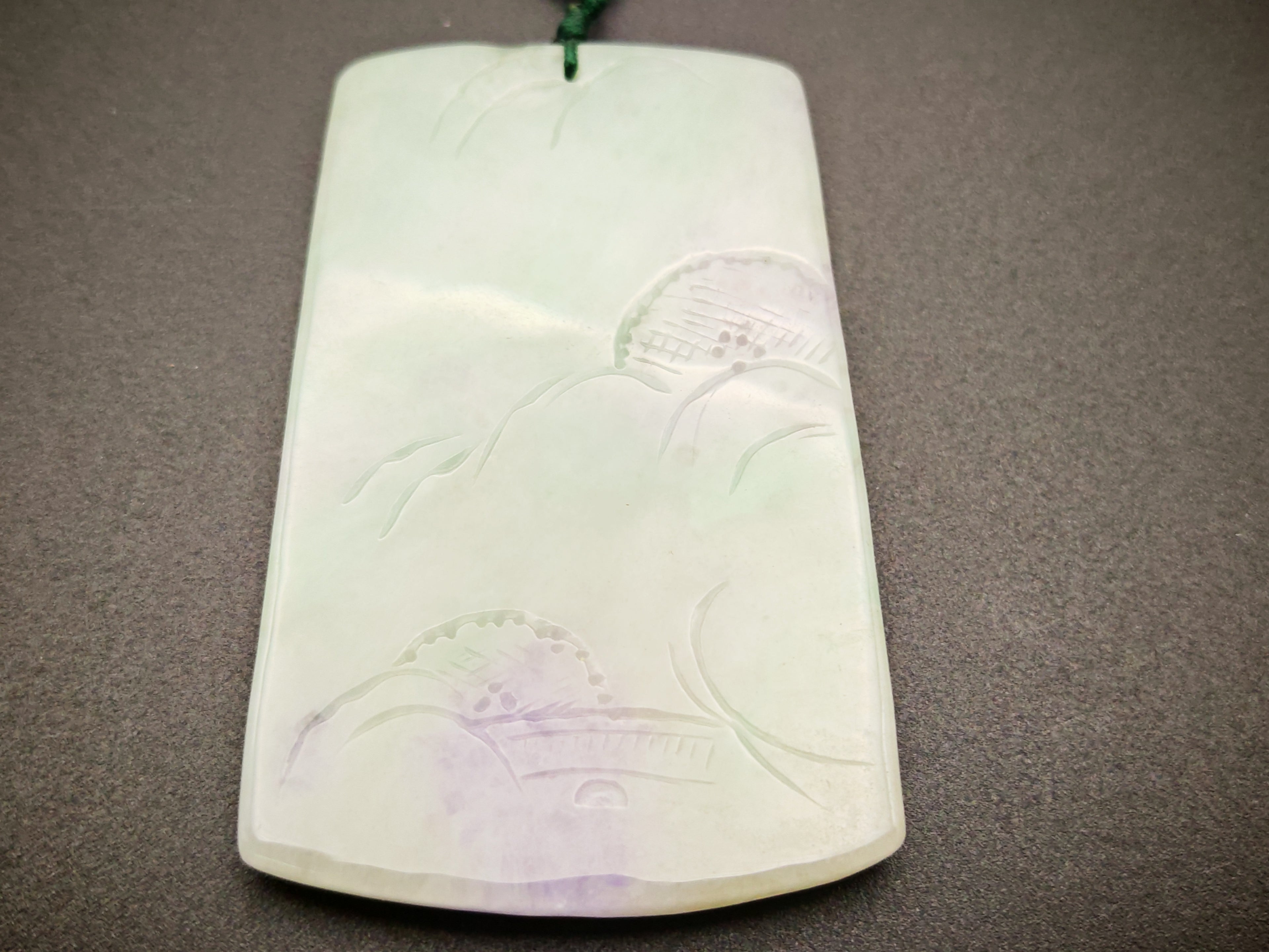 Myanmar — Jadeite Pendant, Ice Green