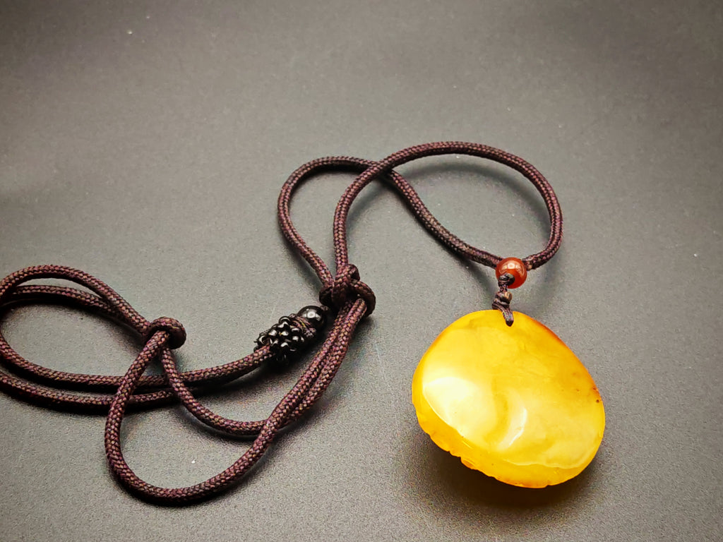 Kaliningrad Amber Pendant — Mahakala, Guardian of Thresholds