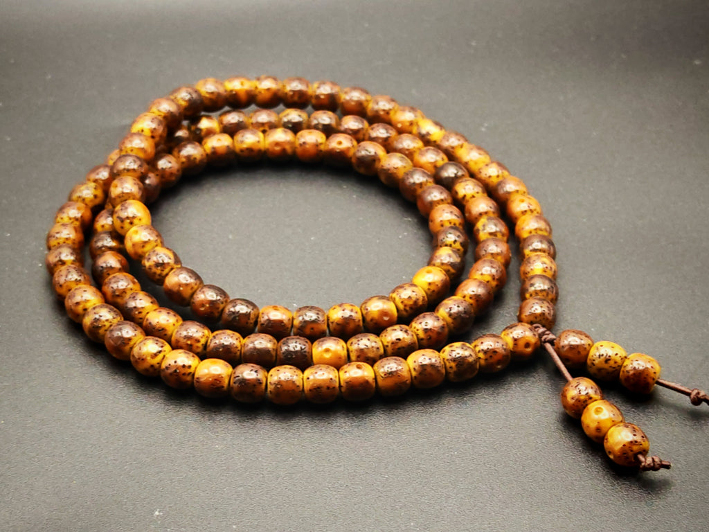 Hainan star-moon bodhi mala 108 beads unprocessed mao gan